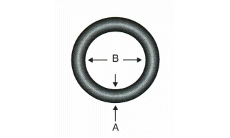 Welded ring, technical drawing