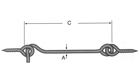 Maymuncuk hook, technical drawing