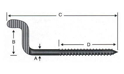 Mim mandal hook, technical drawing